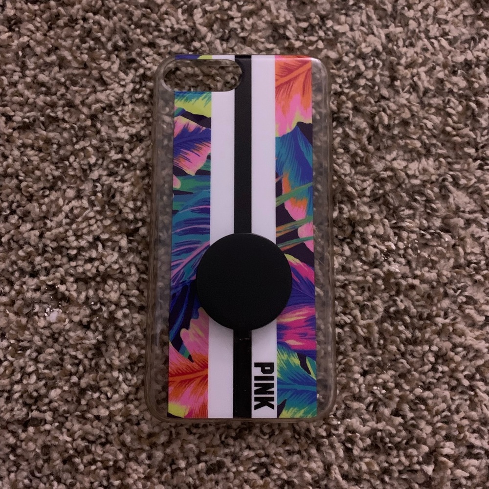 iPhone 8 Plus floral pink phone case